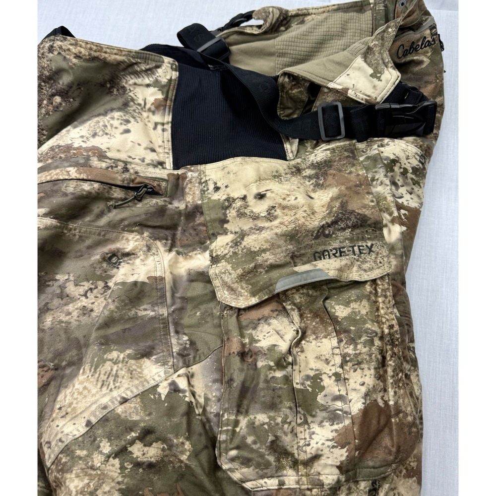 Cabelas MT050 Bibs Pants Mens 2XL Thinsulate Gore-Tex O2 Octane Camo Cold Gear‎ - Picture 10 of 16